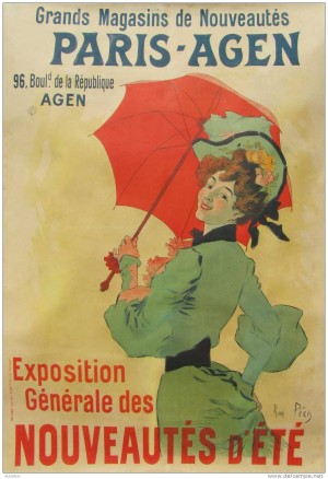 Grand Magasins de Nouveautes Paris Agen poster